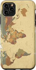 Globe Map Smartphone Cell Cover Gift World Map Pattern Phone Case by Unknown
