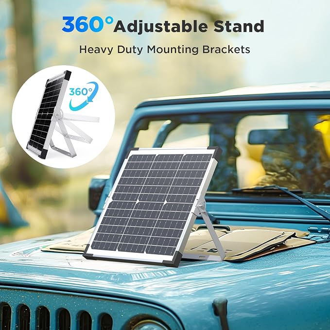 30W Smart Solar Battery Charger Maintainer, Callsun 2PCS 15W 12V Waterproof - Image 6