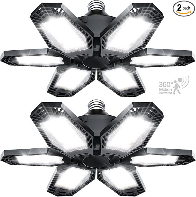 TANBABY 2 Pack LED Garage Lights by Tanbaby