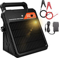 10 Miles Solar Electric Fence Charger 0.16J Portable Fence Energizer, Solar by Pirjeco