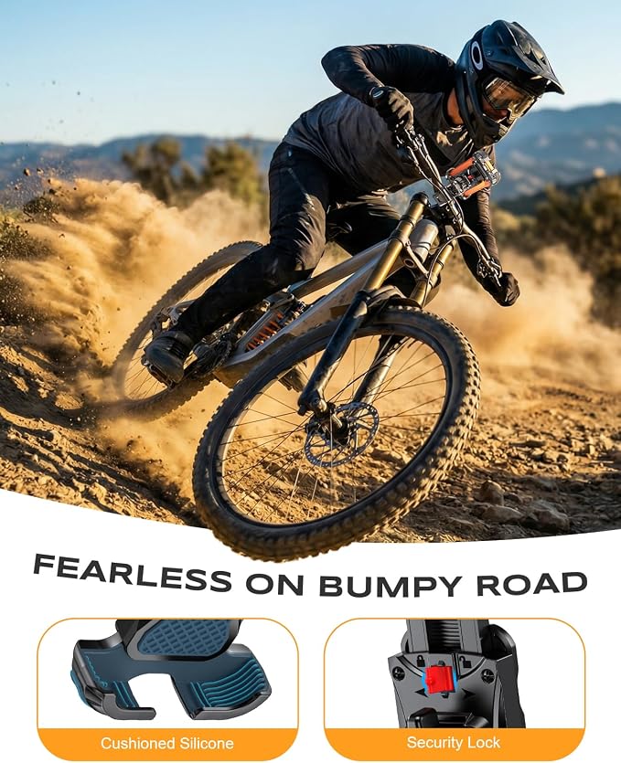 Zewdov Motorcycle Phone Mount, Upgrade Bike Phone Holder, 360° Rotatable Phone - Image 3