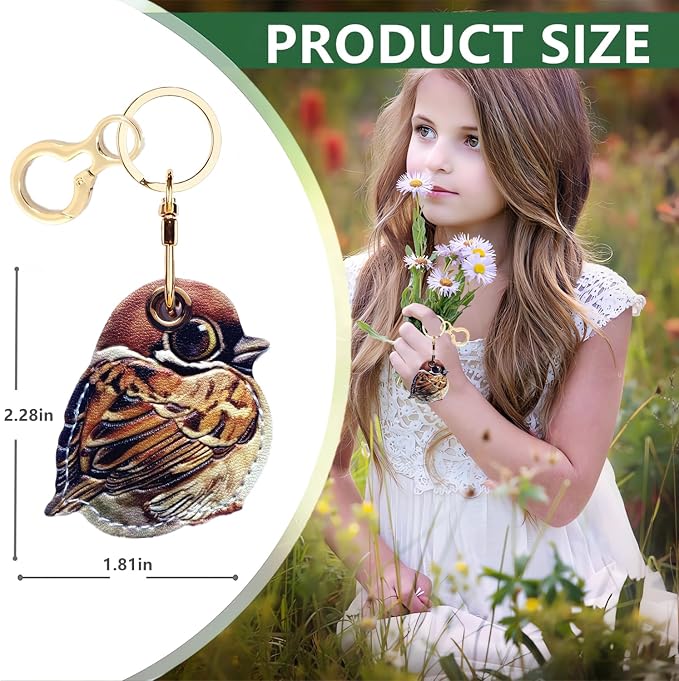 Leather Keychain Holder Case Compatible - Image 2
