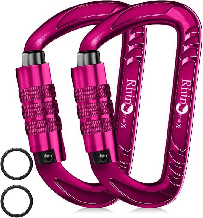 Rhino Produxs 12kN Heavy Duty Carabiner Clips, by Rhino+Produxs