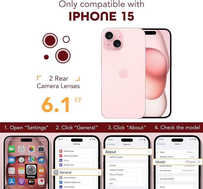 TIESZEN for iPhone 15 Case, Compatible - Image 8