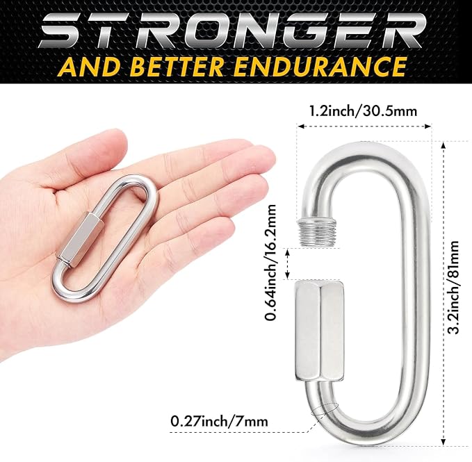 sprookber Stainless Steel Chain Quick Links - Image 2