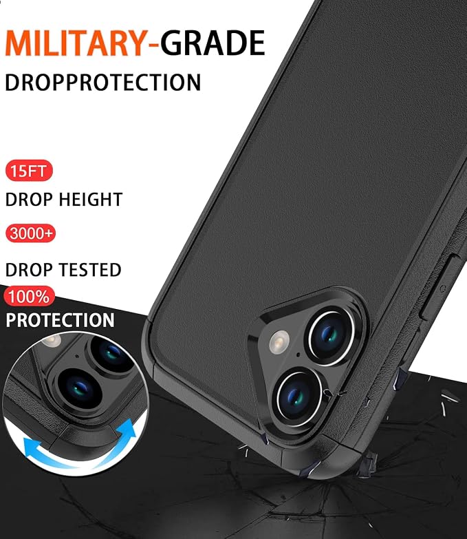 for iPhone 16 Case Heavy Duty Protection Phone Case Cover - Image 6