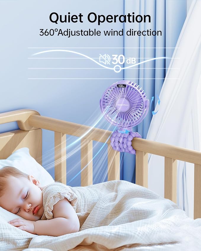 SWEETFULL Portable Stroller Fan - Image 5