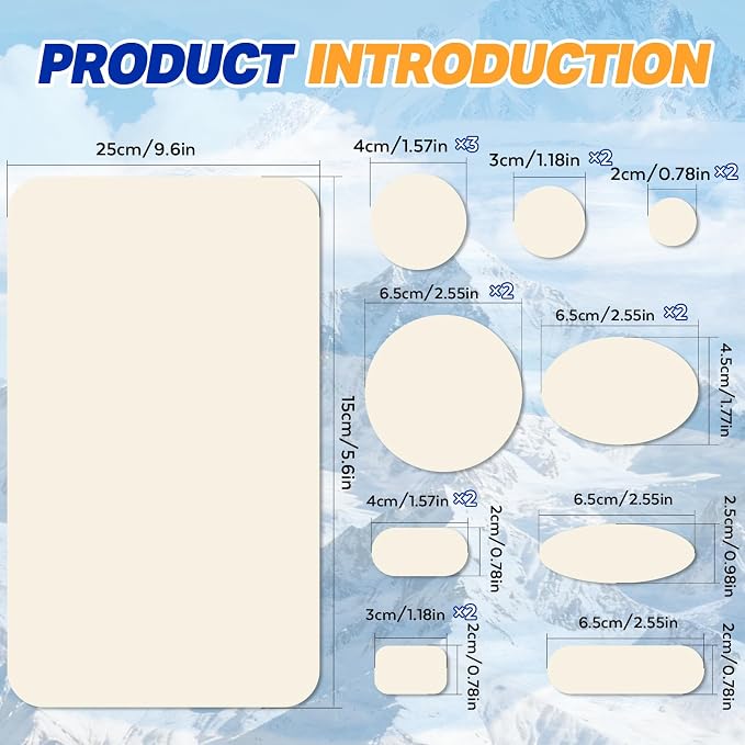 35Pcs Down Jacket Repair Patch Kit Pre-Cut Nylon Patches - Image 2
