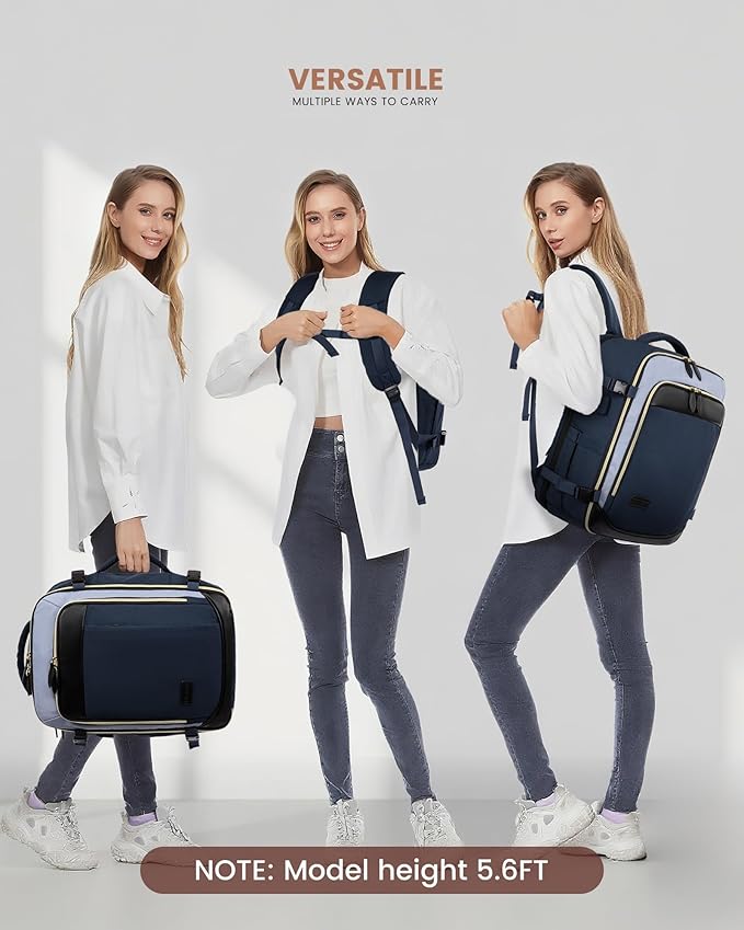 LOVEVOOK 40L Travel Backpack Carry On Airline Approved, Large Backpack - Image 2