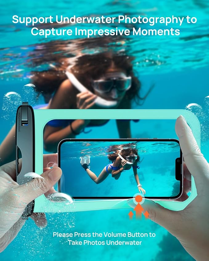 Lanhiem Large Waterproof Phone Pouch Universal IPX8 Waterproof Dry Bag - Image 5