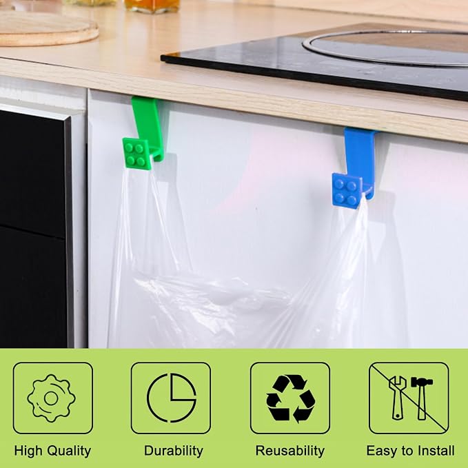 12Pcs Over Cabinet Door Hooks Plastic Over The Door Single Hook Space-Saving - Image 3