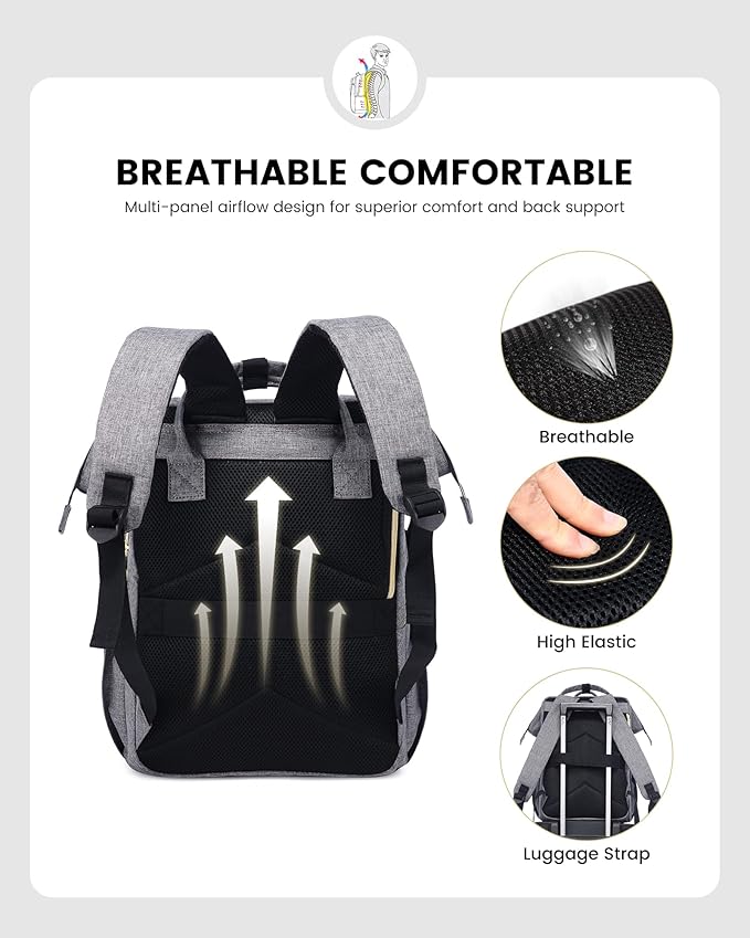 LOVEVOOK Laptop Backpack for Women, 15.6 Inch Travel Backpack - Image 5