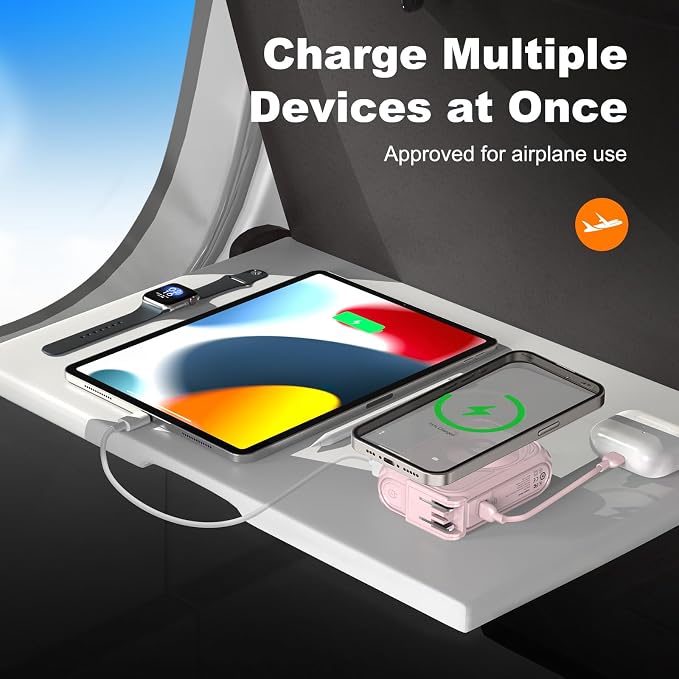 P05 Portable Charger, Magnetic Power Bank, Small Wireless PowerBank, Emergency - Image 6