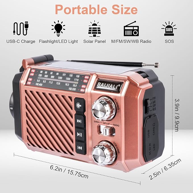Hand Crank Emergency Weather Radio - Image 2