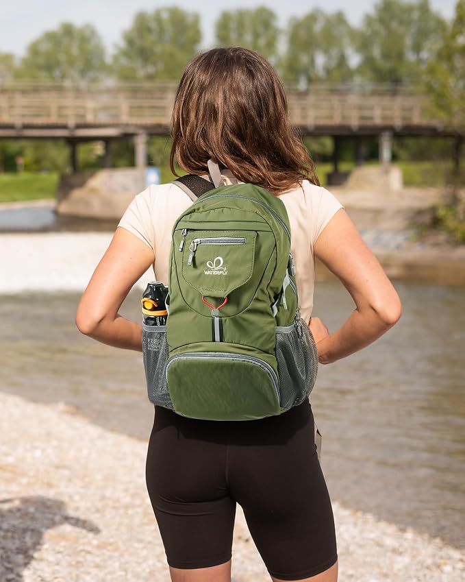 WATERFLY Small Lightweight Packable Backpack: 20l Ultra Light Foldable Travel - Image 2