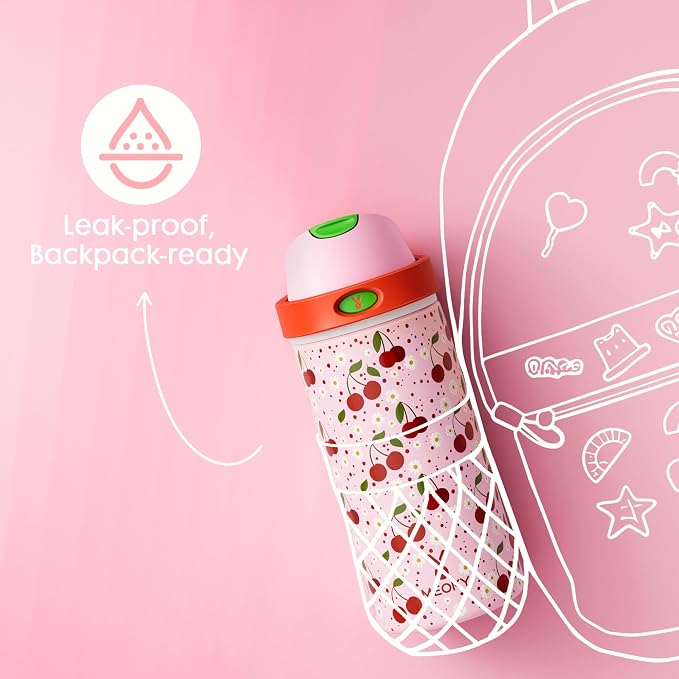 18 oz Insulated Water Bottle for Kids: Meoky Stainless Steel Water Bottle - Image 5