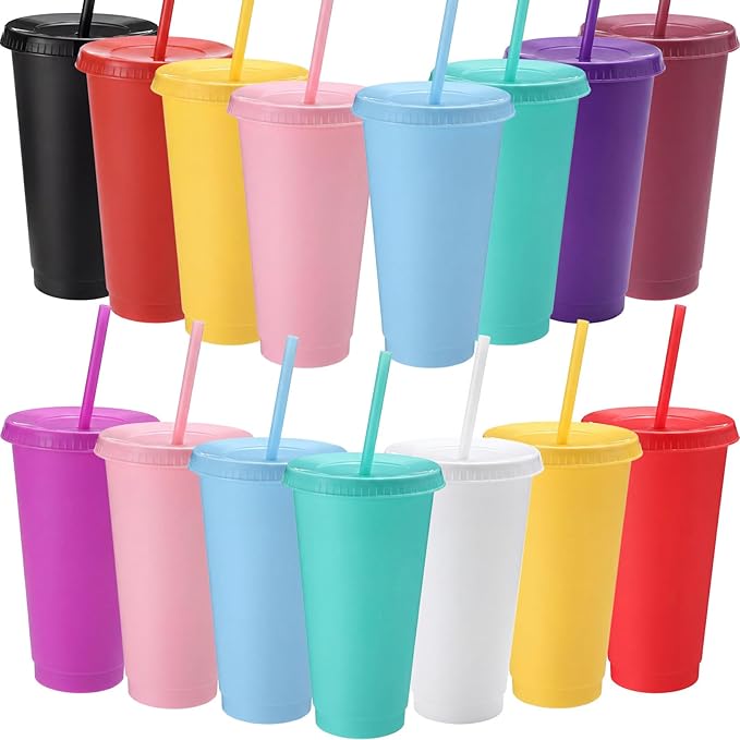 15-Count Bulk Plastic Tumblers by DKALIO