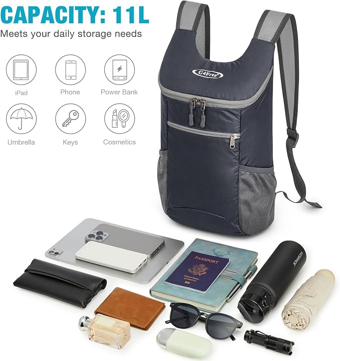 G4Free Lightweight Packable Hiking Backpack - Image 7