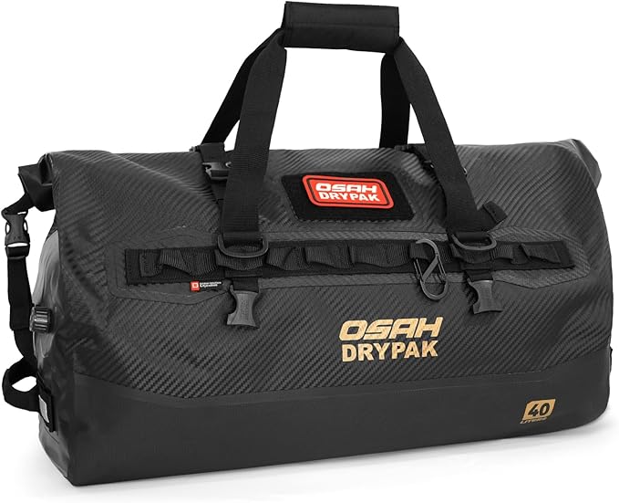 OSAH DRYPAK Waterproof Duffel Bag 25L/40L/60L – Heavy-Duty Motorcycle Tail Bag by OSAHDRYPAK