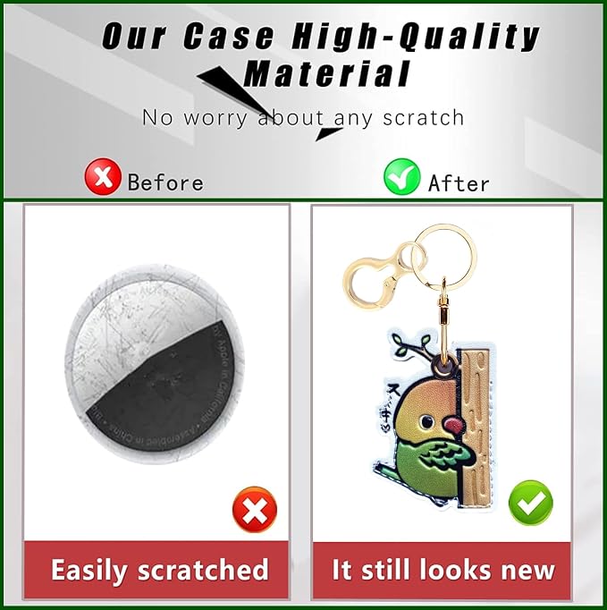 Leather Keychain Holder Case Compatible - Image 3