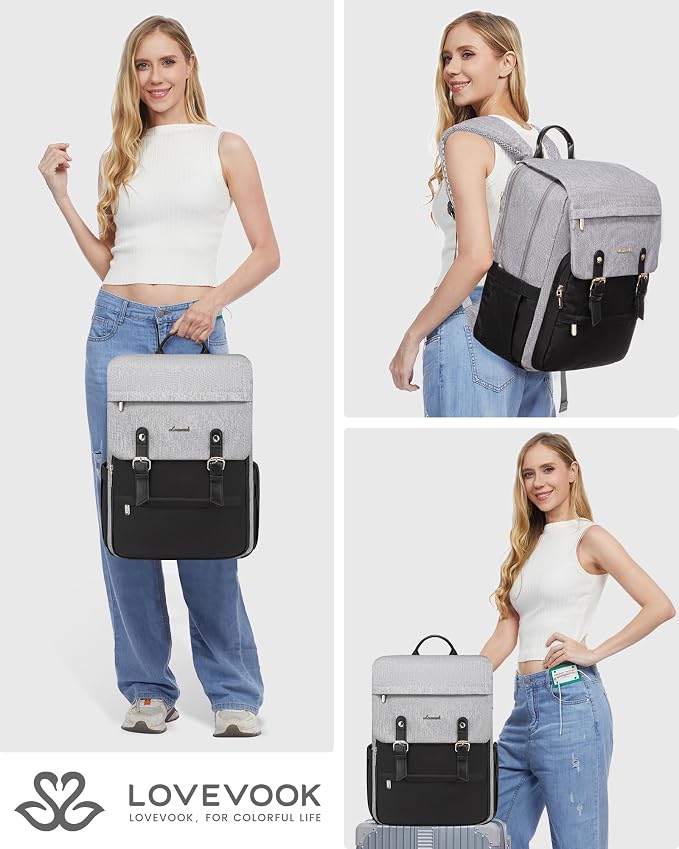 LOVEVOOK Travel Laptop Backpack Purse - Image 2