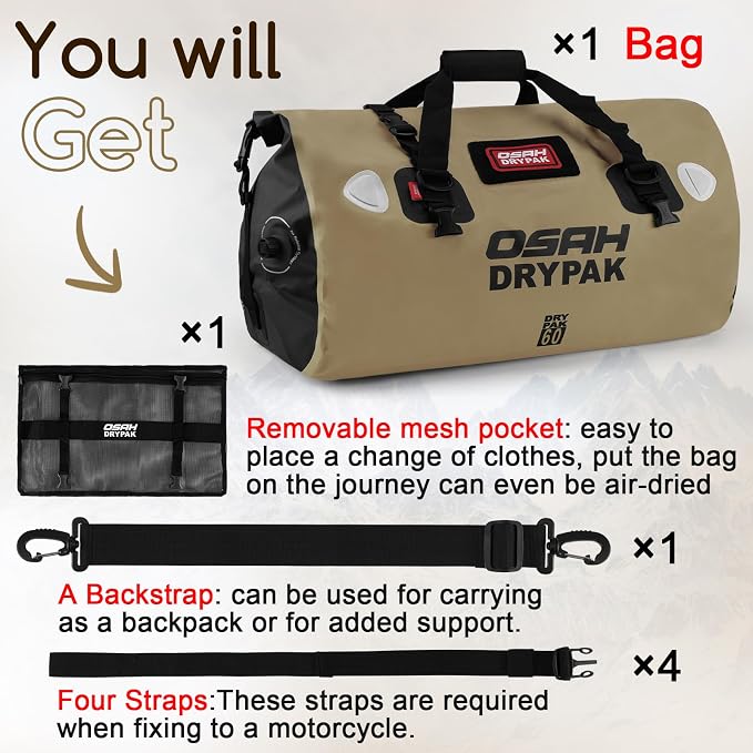 OSAH DRYPAK Waterproof Duffel Bag - Image 7