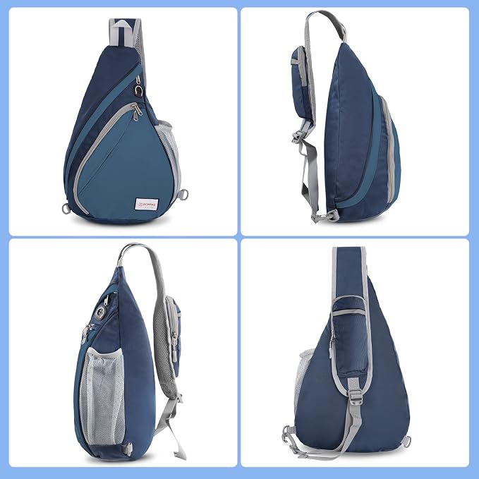 ZOMAKE Sling Bag, Small Crossbody Sling Backpack, Water Resistant Shoulder - Image 7