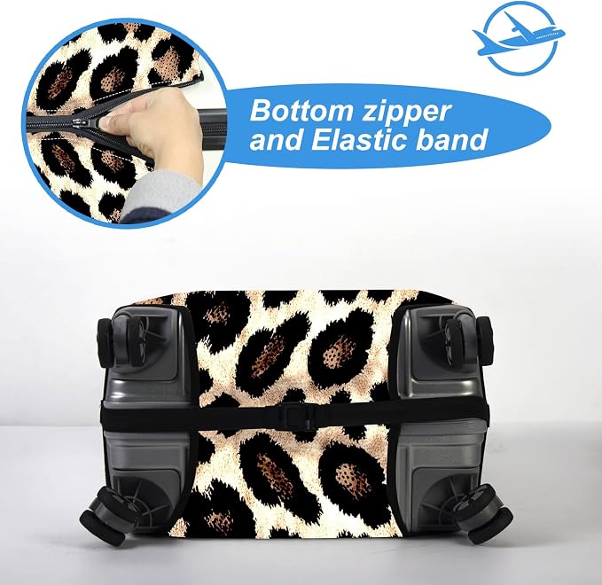 Luggage Cover Protector for 22-24 Inch Suitcases, TSA Approved Elastic Travel - Image 5