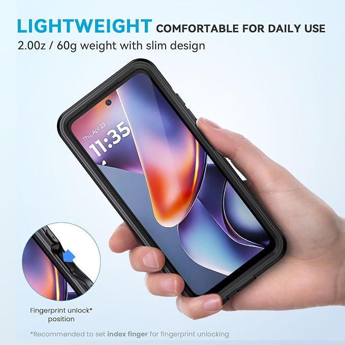 Lanhiem for Moto G 5G 2025 Case, IP68 Waterproof Dustproof Shockproof Case - Image 6