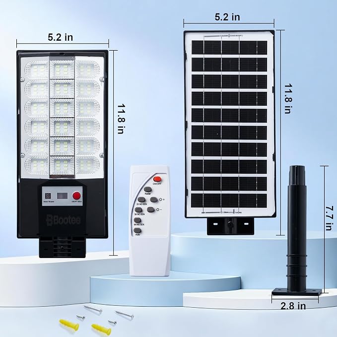 Solar Street Lights Outdoor, 2500LM Solar Security Lights - Image 8