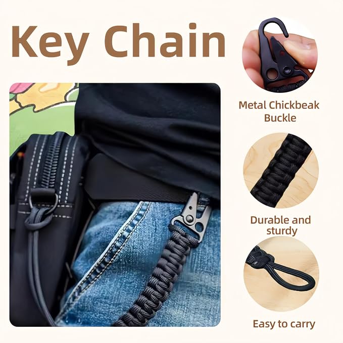 Tactical Paracord Keychain - Image 2