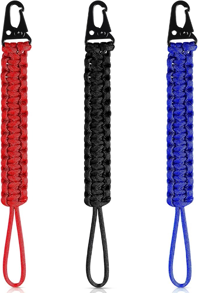 Shappy 3 Pcs Paracord Keychain Weave 550 Paracord 9 Inch Tactical Lanyard by Shappy