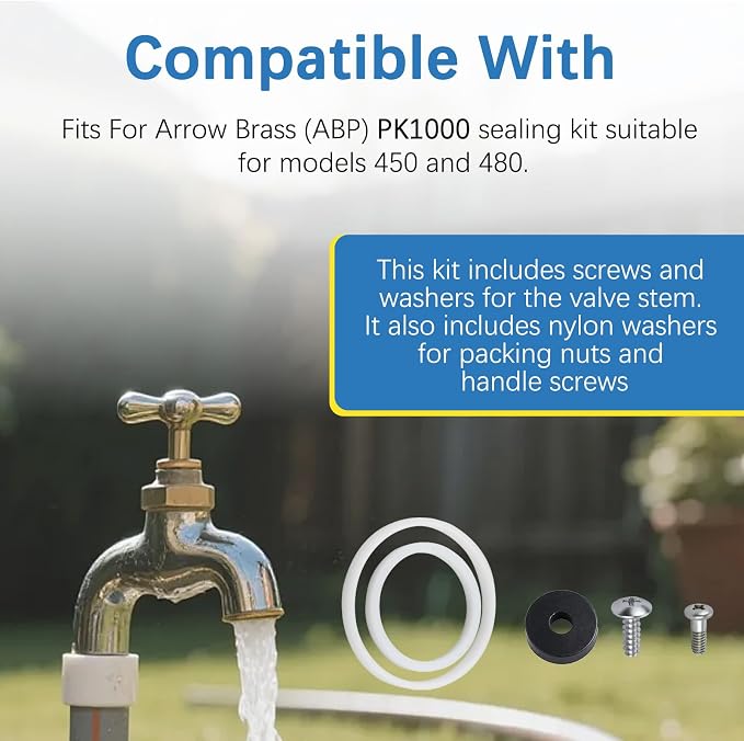 PK1000 Stem Seal Kit Fits For Arrowhead Brass Stem Rebuild Parts Kit Replace - Image 5