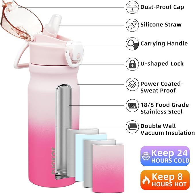 BJPKPK 18oz Insulated Water Bottle - Image 2