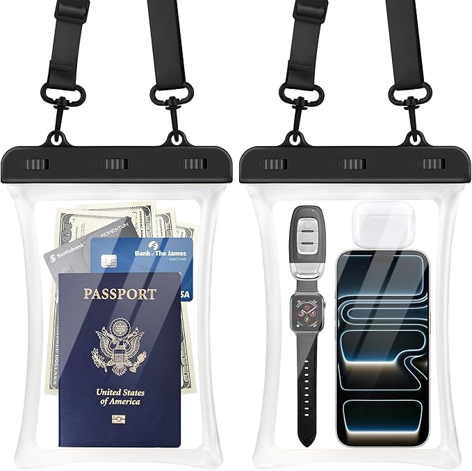 CACOE [Floatable Floating Universal IPX8 Waterproof Phone case 2 Pack-Up to by CACOE