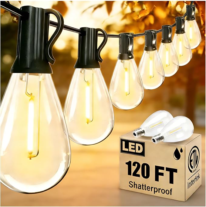 REEMEER 120FT Outdoor String Lights, Ultra Long Waterproof 30+2 Shatterproof by ReemeerLEDStripLights