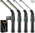 4Pack Magnetic Work Light, All Aluminum & 1500 High Lumens Rechargeable LED by RuboliyLightyourwayahead