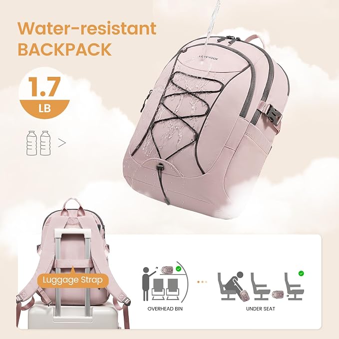 LOVEVOOK Mens Backpack with Giant Tumbler Holder Pocket, 15.6 Inch Everyday - Image 6