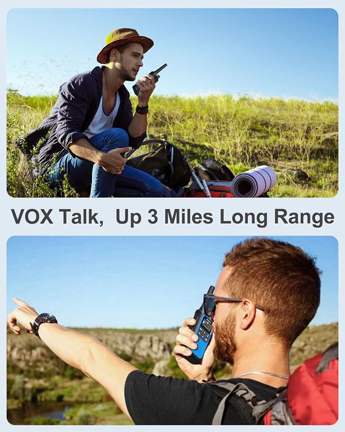 NXGKET Walkie Talkies for Adults Long Rang NOAA Weather Alerts, Rechargeable - Image 4