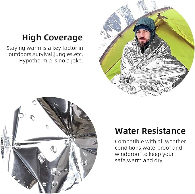 GALAXYLENSE Emergency Mylar Thermal Blanket - Image 6