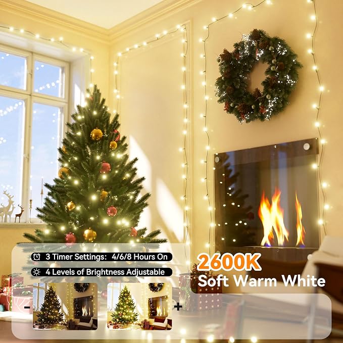 LitHome 33Ft 100 LED Color Changing Christmas String Lights, 35 Colors 9 Modes - Image 5