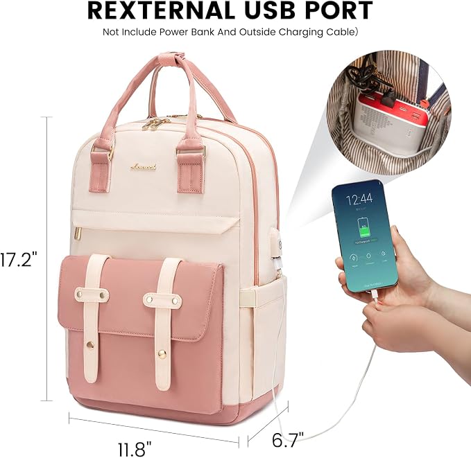 LOVEVOOK Laptop Backpack for Women, 15.6 Inch Laptop Bag - Image 5