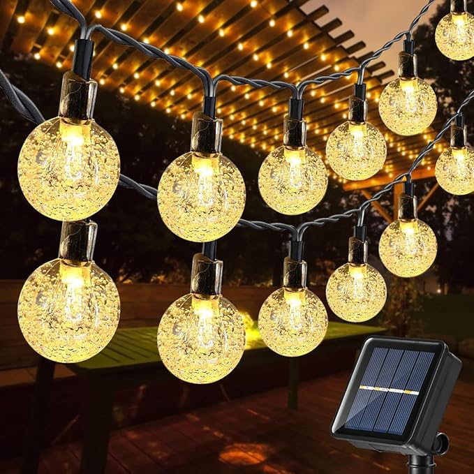 Toodour Solar String Lights Outdoor Waterproof, 36ft 60 LED Globe String Light by Toodour