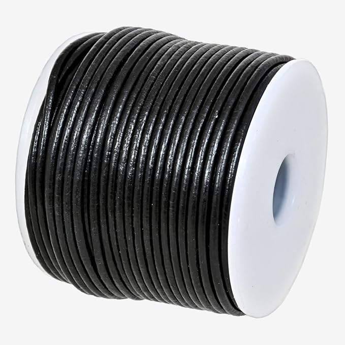 GENIQUE Real/Genuine Round Leather String Cord by GENIQUE