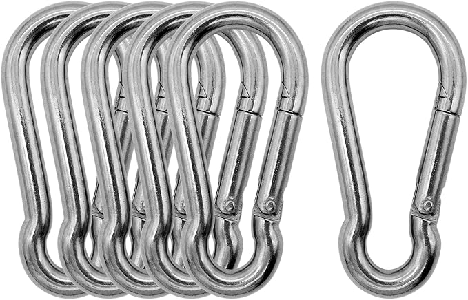 Marine Grade 316 Stainless Steel Carabiners Heavy Duty, Durable & Rust-Free by Outmate