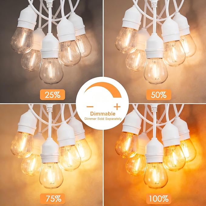 SUNTHIN 50FT Outdoor White String Light - Image 6