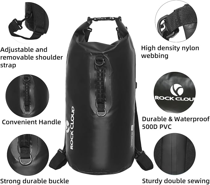ROCK CLOUD Dry Bag Waterproof 20L Dry Sack - Image 4