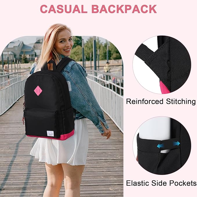 Backpack for Men Women, VASCHY Classic Water-resistant Lightweight Travel - Image 5