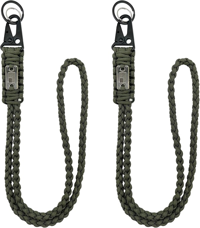 DDOUT Heavy Duty Paracord Lanyard 550 Paracord Braided Keychain by DDOUTOutdoor