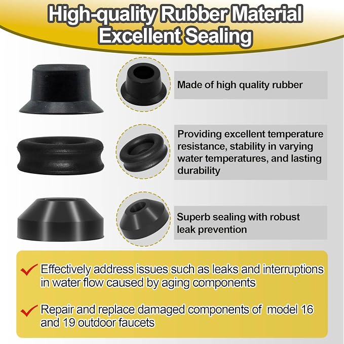 RK-19 Outside Faucet Repair Kit Metal Handle Compatible - Image 6